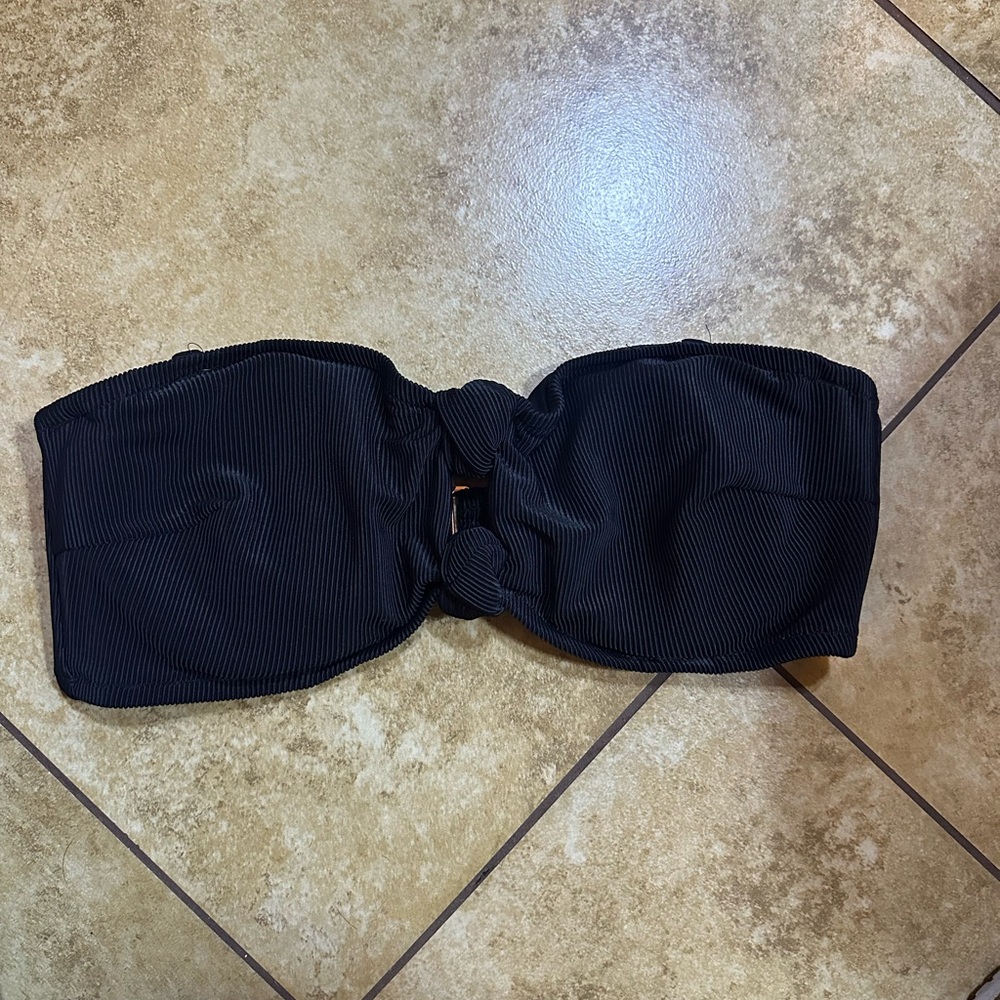 Black Bandeau Bikini Top